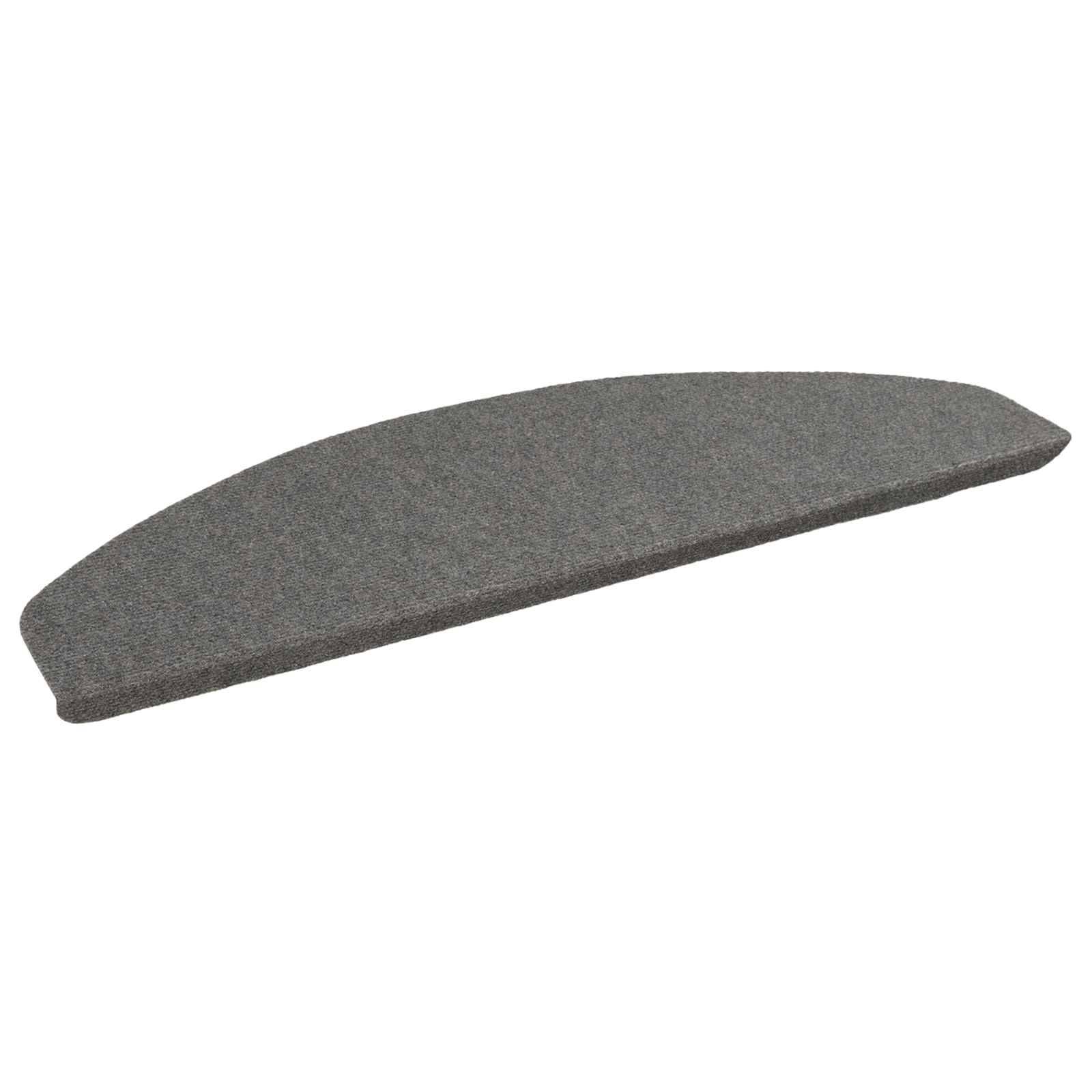 Selvklæbende Trappemåtter 15 pcs Grå 80 x 28 x 3,5 cm
