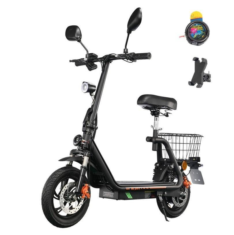 TwoFish M5 Pro EEC Stadspendlings Elsparkcykel 12-tums Hjul 48V13Ah Batteri 500W Motor Vikbar Bekväm E-Scooter grön
