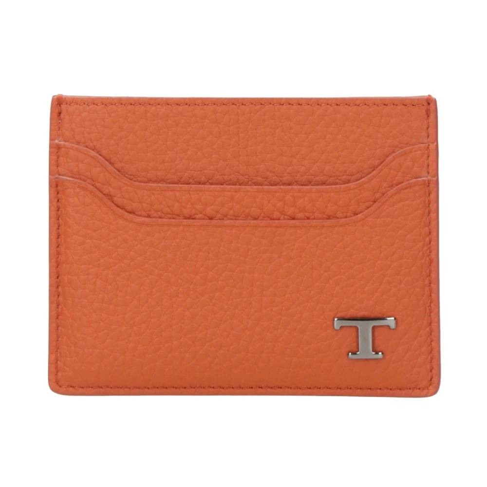 Tod's Læder Kortholder Pung - Accessories - Herre - Orange - ONE SIZE - Læder