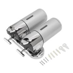 Soap Dispenser Dual Pump 1000ml Wall Mounted Easily Refilled Reusable Shampoo Dispenser for