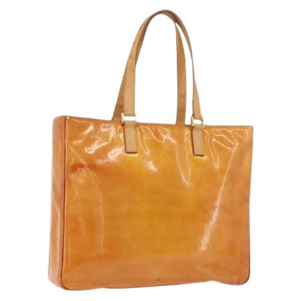 Louis Vuitton Vintage Pre-owned Vintage Laklæder Tote Bag - Vintage - Dame - Orange - ONE SIZE - Læder