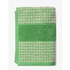 Juna Check Towel 50x100 cm green/sand - Badrum - GREEN/SAND / green