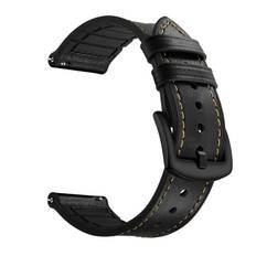 Premium Läderarmband Garmin Vivomove Trend svart