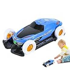 Elbil för barn, elbil för småbarn - Light Up Toys 360 graders roterande billeksaker med musik,Liten RC-bil, färgglad Drift RC-bil för barn, pojkar, barnfödelsedagar