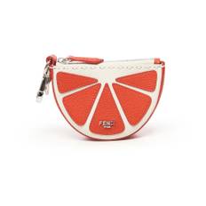 Fendi, Accessories , Herre, Rød, ONE SIZE, Læder, Rød Læder Nøglering med Logo