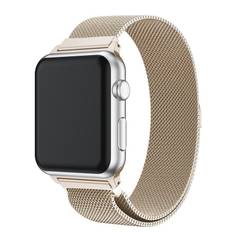 Apple Watch SE 44mm Armband Milanese Loop, Champagneguld