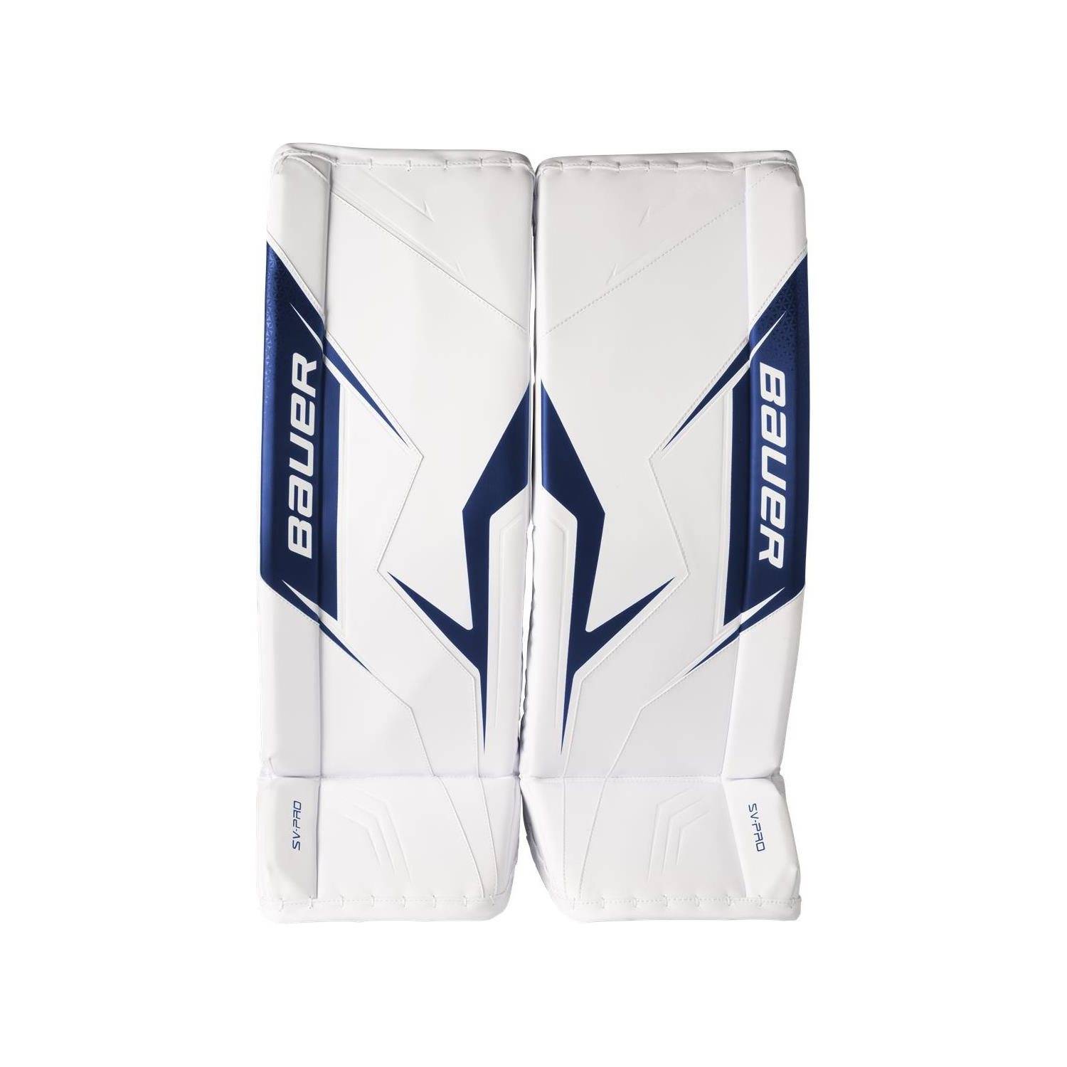 Bauer Målvaktsbenskydd SV-Pro Sr White/Navy - Vit/Navy (M)