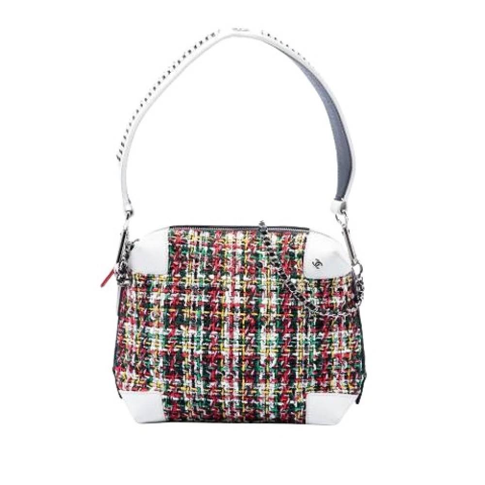 Chanel Vintage - Pre-owned Vintage Tweed Satchel Vintage - Dam - ONE Size - Tweed