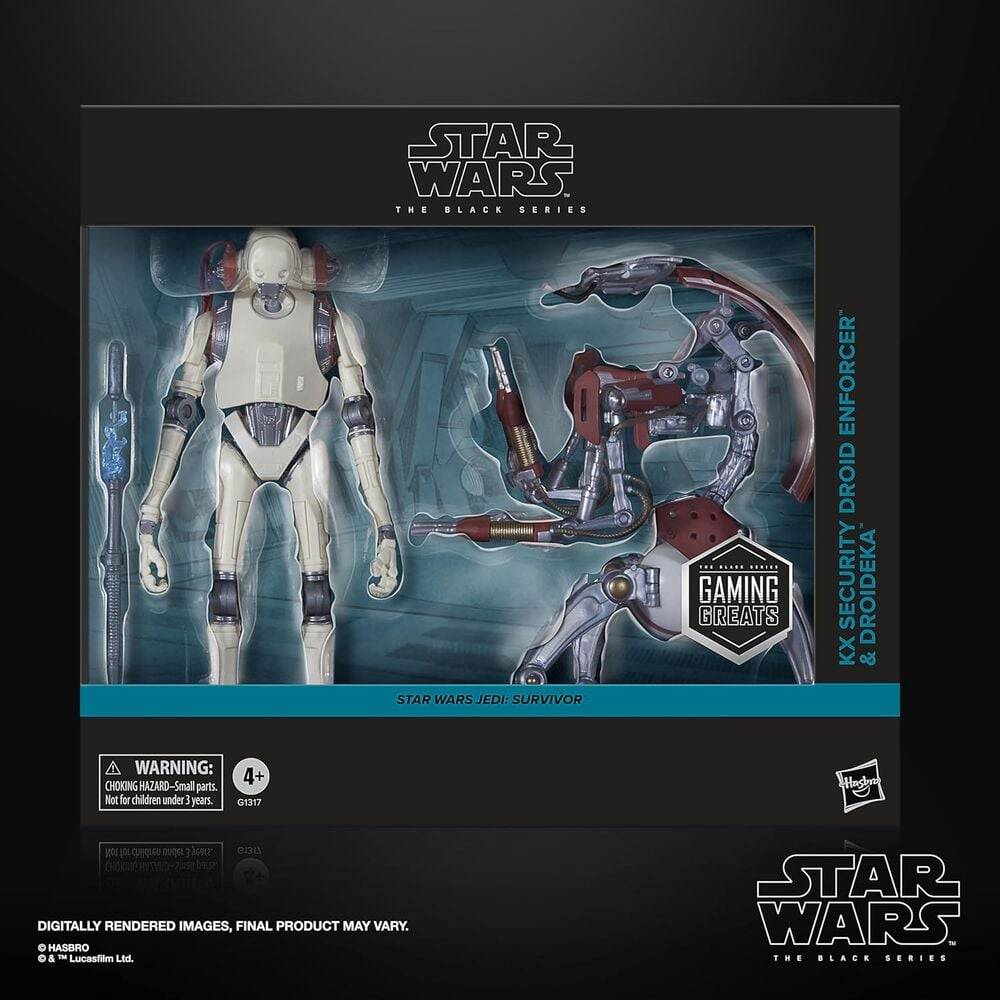 Star Wars Jedi Survivor - Kx Security Droid & Droideka 2Pk Figure 15Cm