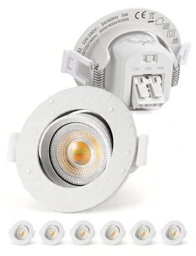 Bojim Infälld LED-spotlight IP65 badrum energiklass C