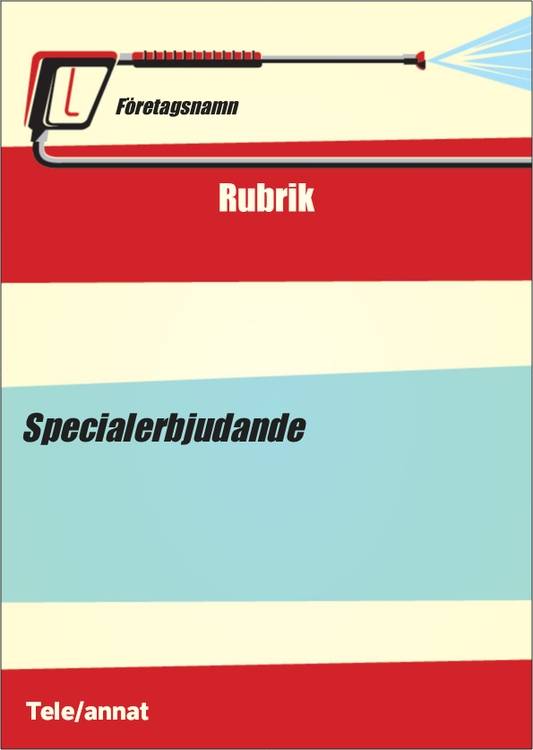 A6-flyers - Gula - Makt Tvätt - Bygg & Anläggning