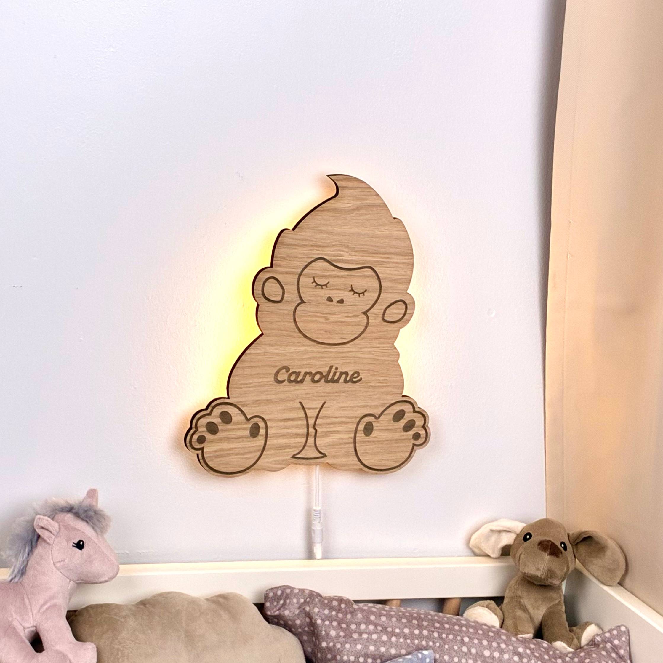 Sovende Gorillalampe med klik-funktion