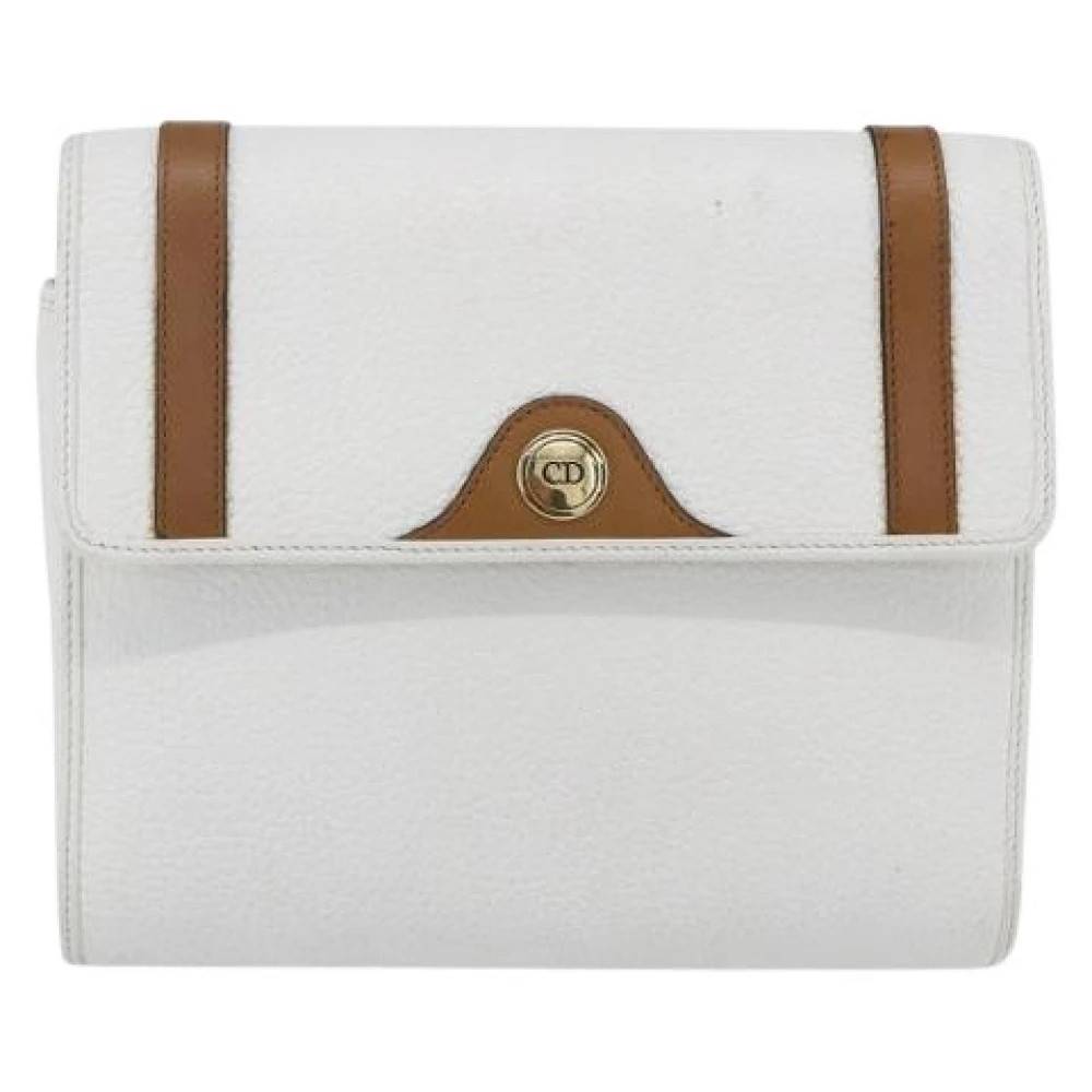 Dior Vintage Pre-owned Vintage CD Logo Skuldertaske - Vintage - Dame - Hvid - ONE SIZE - Uld