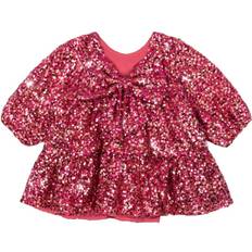 Konges Sløjd Lila Sequins BOW Dress Str 2Y - P30051 Kjoler hos Magasin