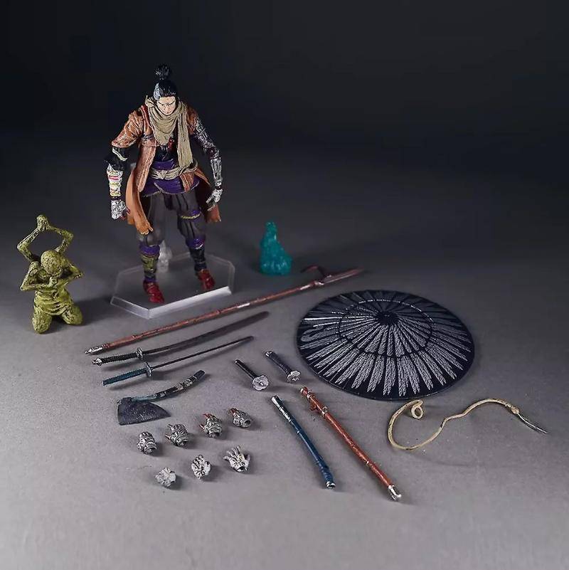 Actionfigur Sekiro Shadows Die Twice Ma Endast Sekiro Figma Dx Version Deluxe Flera Tillbehör Dekoration Designad För Animefans Leksaker black