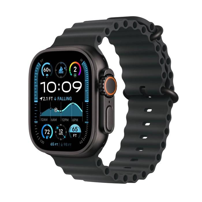 Apple Watch Ultra 2 GPS + Cellular Black Titanium Case med Black Ocean band