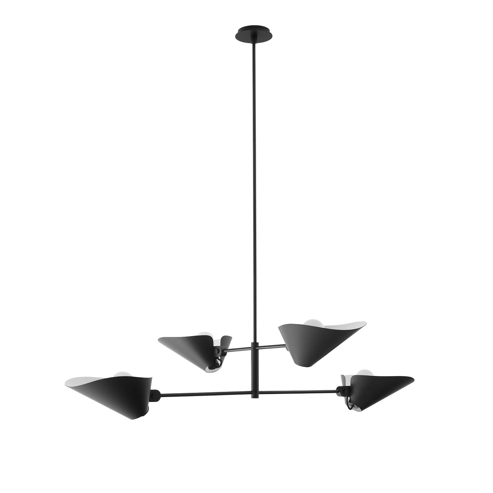 &Tradition - Bonnet Chandelier SC93 W140 D100 H140 cm Black - Takkronor - Space Copenhagen - Svart - Metall