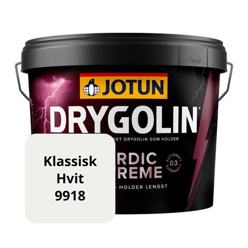 JOTUN DRYGOLIN NORDIC EXTREME SUPERMAT træbeskyttelse - Klassisk Hvit 9918.