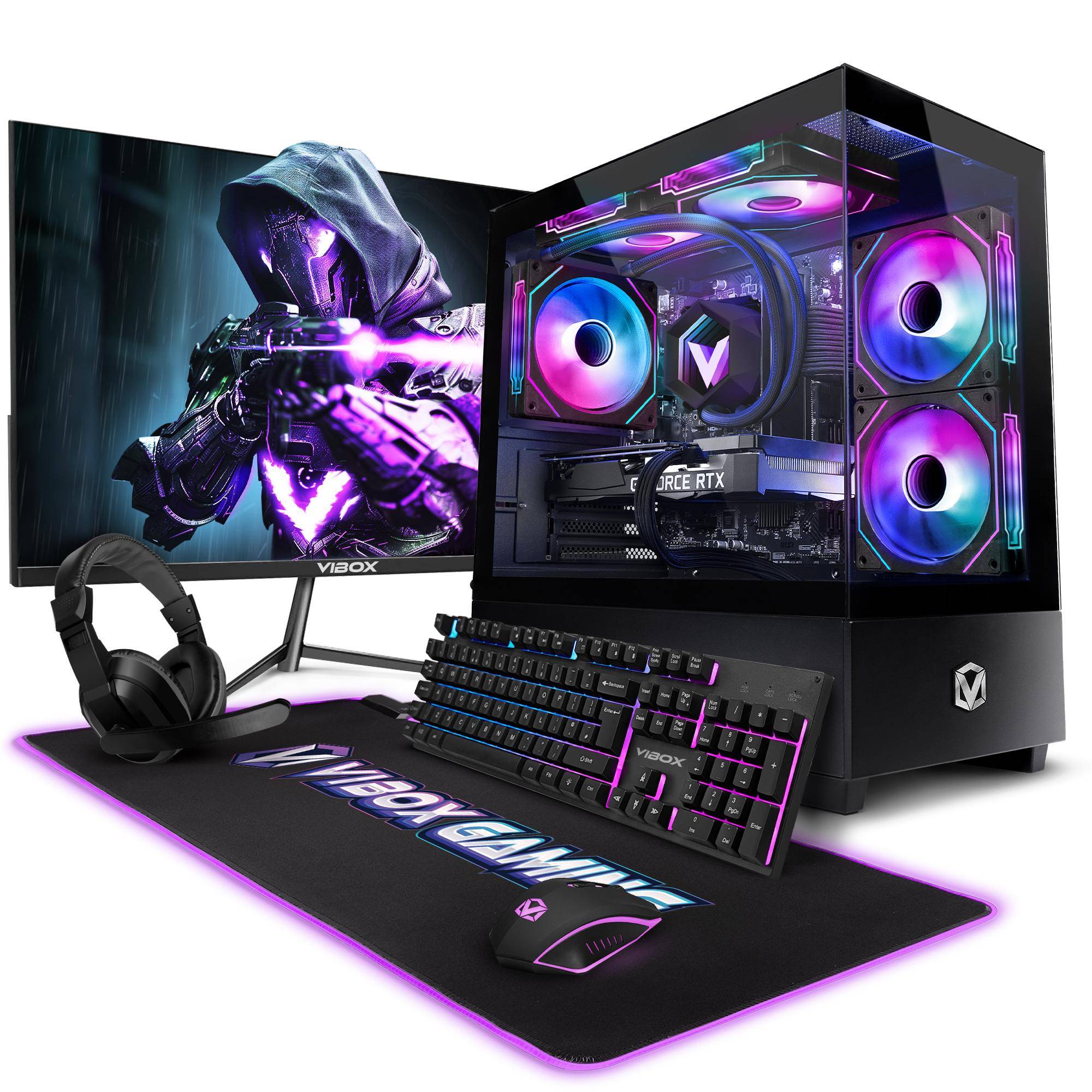 Vibox IV-547 Speldator Komplett • Ryzen 7 5700X 4,6 GHz • RTX 5060 Ti 8GB • 16GB RAM • 1TB SSD • Windows 11 • WiFi 6 + Bluetooth 5.4