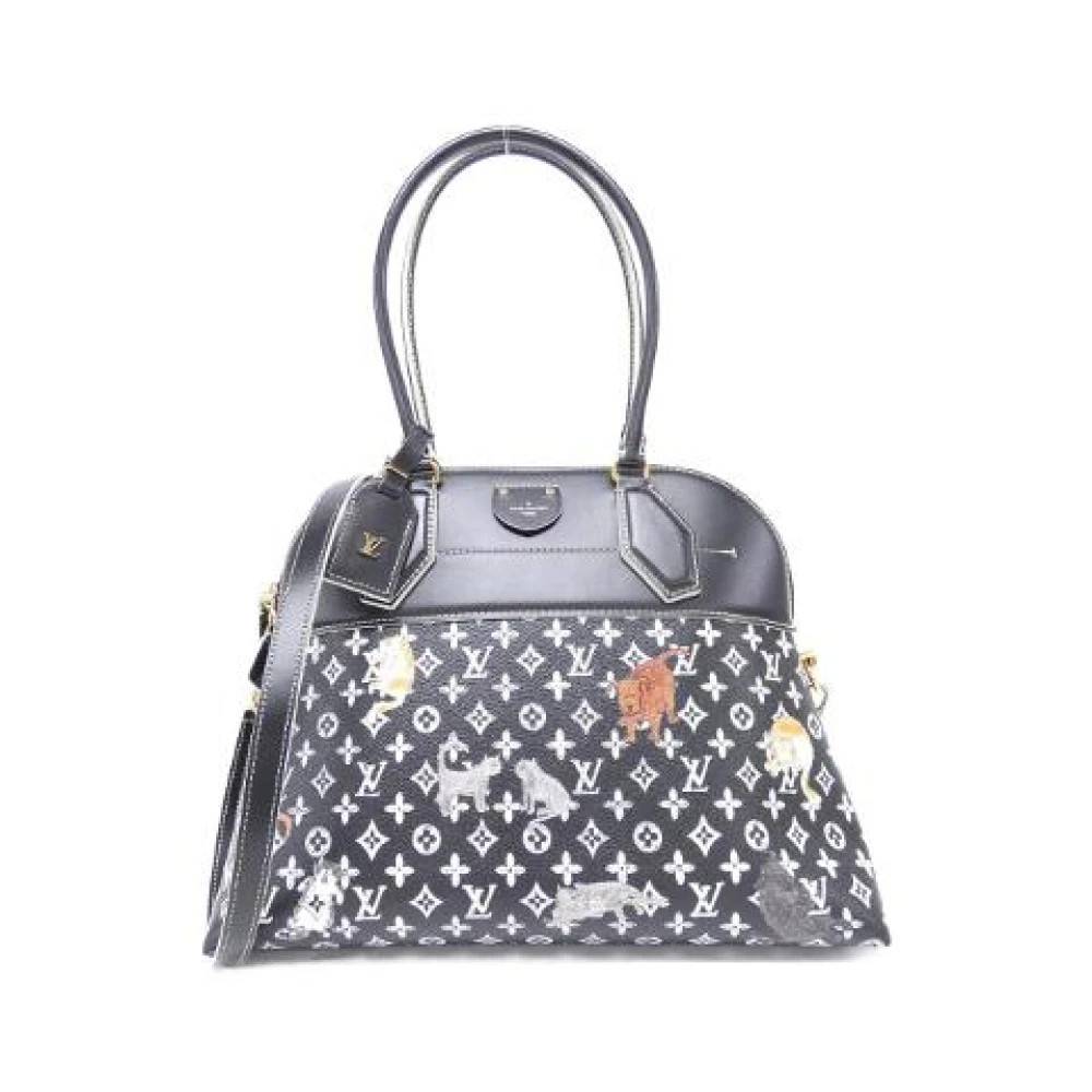 Louis Vuitton Vintage Pre-owned Alma Souple Monogram Catogram Skuldertaske - Vintage - Dame - Sort - ONE SIZE - Uld