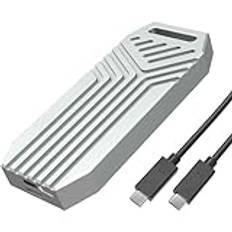 Nsssunnre M.2 NVMe 40 Gbit/S USB4 typ-C externt bärbart M2 Nvme SSD-hölje, aluminiumhölje, Thunderbolt4-stöd, verktygslöst