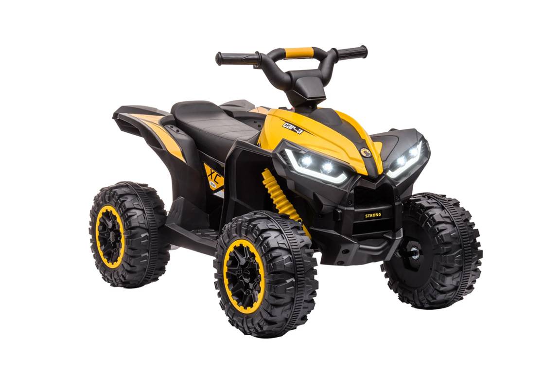 XC-Sport Quad El ATV til børn, 2x12V med lithium-batteri, Gul
