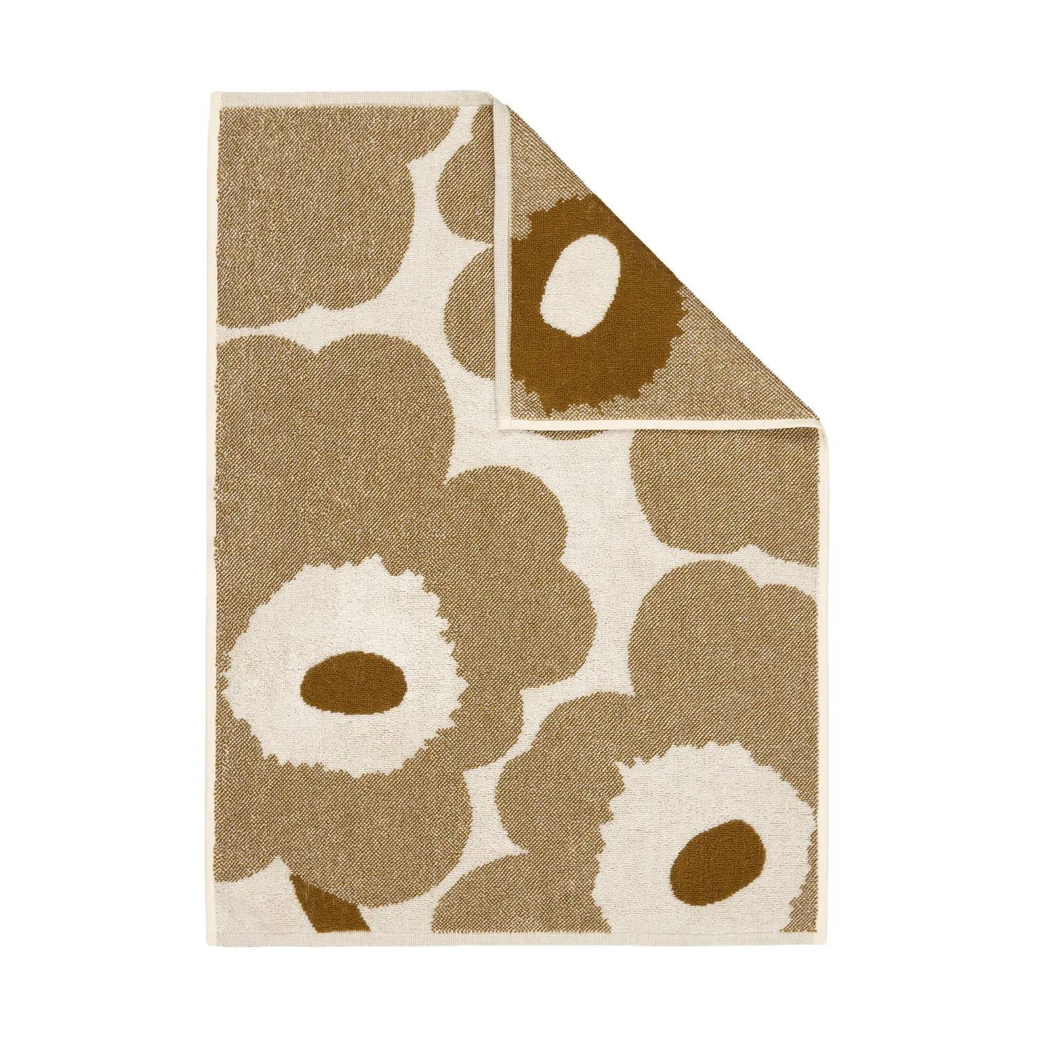 Marimekko Unikko handduk 50x70 cm Off white-bronze - Beige
