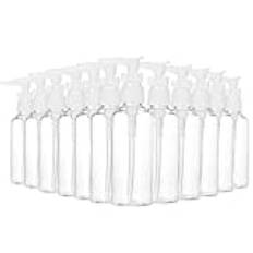 12-Pack 3,4/100 Ml Genomskinliga Reseflaskor Pumpflaska Lotiondispenserflaska för Vatten, Massageolja, Schampo