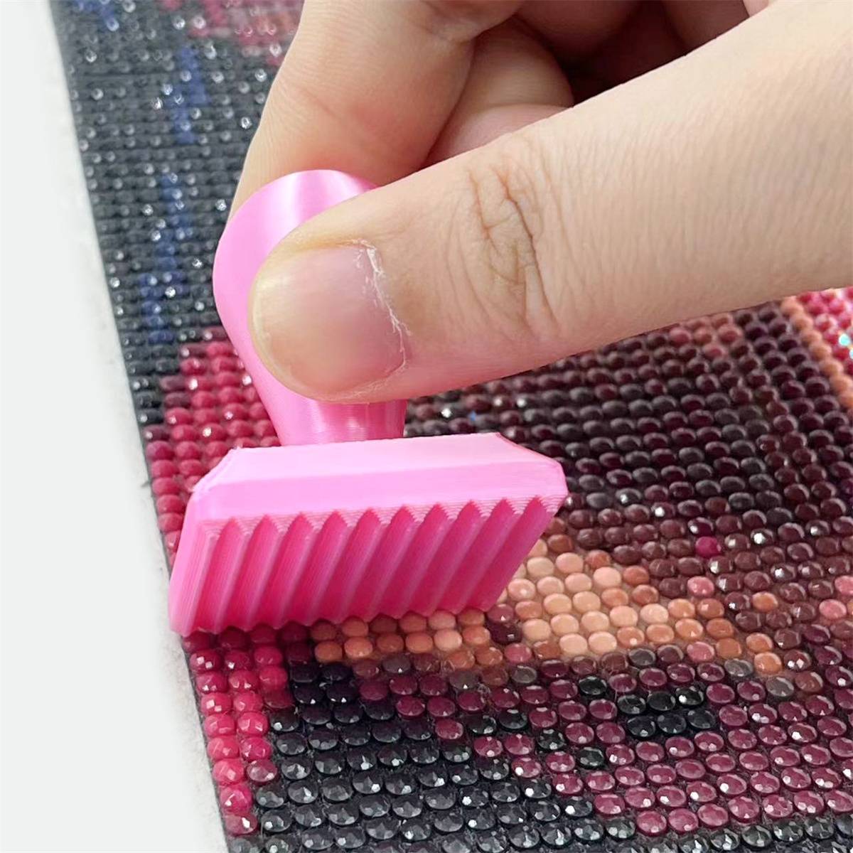 3D Printing Diamond Painting Embossing Roller And Detachable Ergonomic Diamond Brush, Labor-Saving Diamond Dot Drill Press