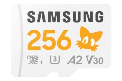 Micro Secure Digital SDXC 256 GB Samsung PRO Plus Sonic, 180/130 MB/sek, UHS-I U3 Class10 A2 V30, inkl. SD-adapter