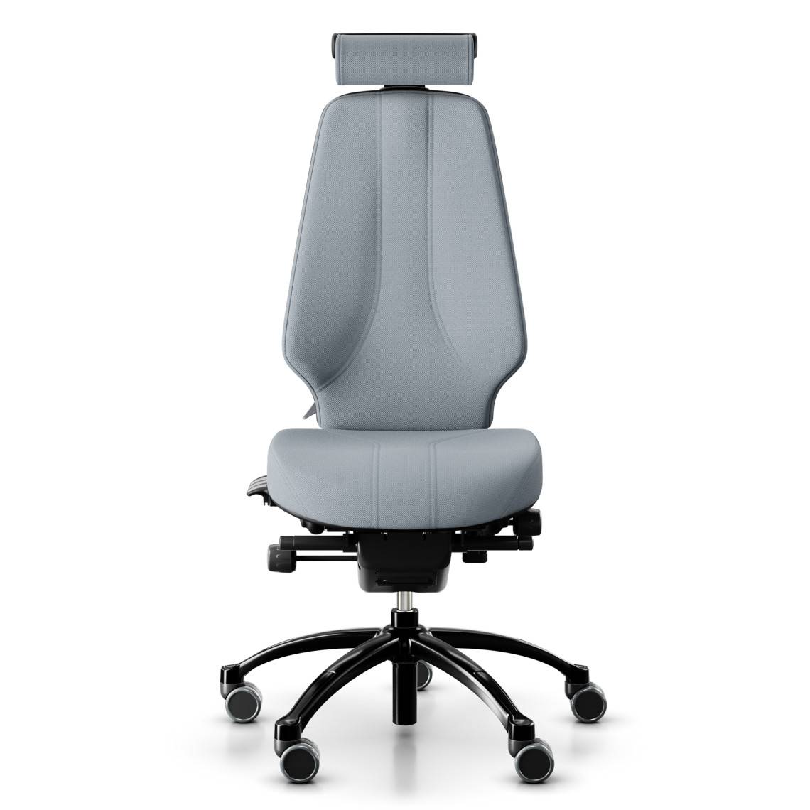 Kontorsstol RH Logic 400 Elite 24/7, Tyg Light Grey (Select SC60139), Nackstöd Ja, Armstöd Nej, Fotkryss Svart