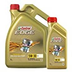 Castrol 1 L + 5 L = 6 liter kant flytande titan 5W-30 LL motorolja 6 l