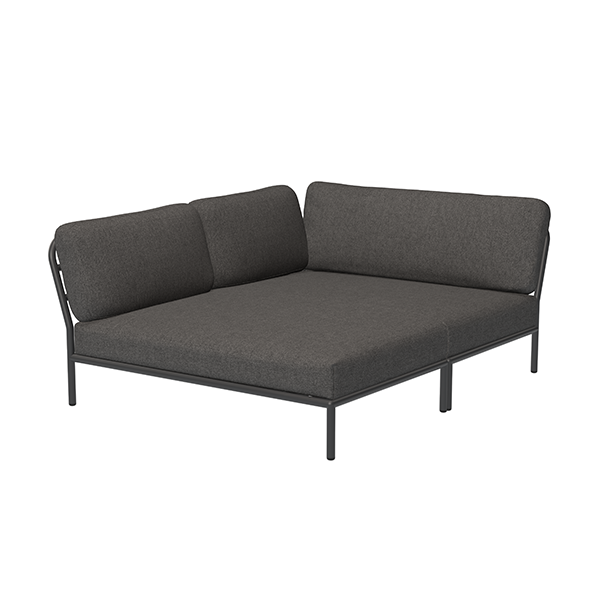 HOUE Level cozy corner venstrevendt - Dark grey basic