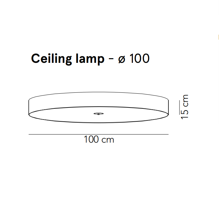 Discovolante AP/PL væglampe loftlampe Modu Luce - 100 cm 1 x 57W LED 2700K 8750lm TRIAC dæmp