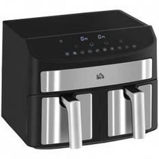 Varmluftsfritös Dubbel Airfryer 2 Korger 8 Liter