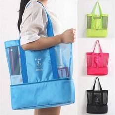 Large Bag With Waterproof Insulated Compartment Bag Tote Bag Beach Bag Travel Bag - Hot Pink - one-size,Black,Blue,Green,Rose Red