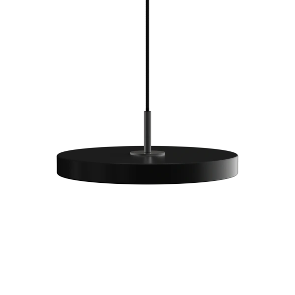 Søren Ravn Christensen - Asteria Mini Black - Black Top 31 x 10,5 cm, 2.7m Cordset - Pendel - UMAGE - Hos Lampeagenten.
