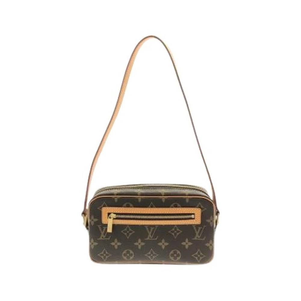 Louis Vuitton Vintage Pre-owned Pochette Skuldertaske - Vintage - Dame - Brun - ONE SIZE - Uld