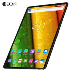 BDF S10 Android 11 6GB RAM 64GB ROM Tablet PC WiFi SIM-kort Mobilt nätverk Surfplatta EU plug-32G TF rosa