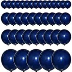 Ballonger mörkblå marinblå SKYIOL 95 stycken heliumballonger girlang marinblå biologisk latexballong, girlang set för födelsedag, bröllop, babyshower, JGA festdekoration