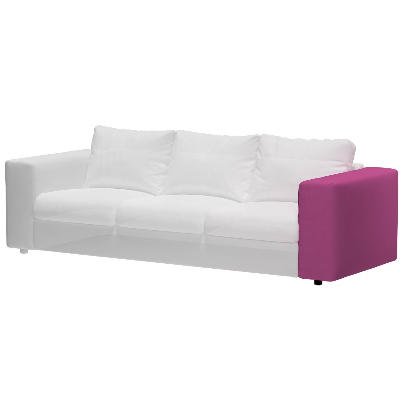 Vimle betræk bred armlæn, Fuchsia, 22 x 93 x 48 cm, Etna