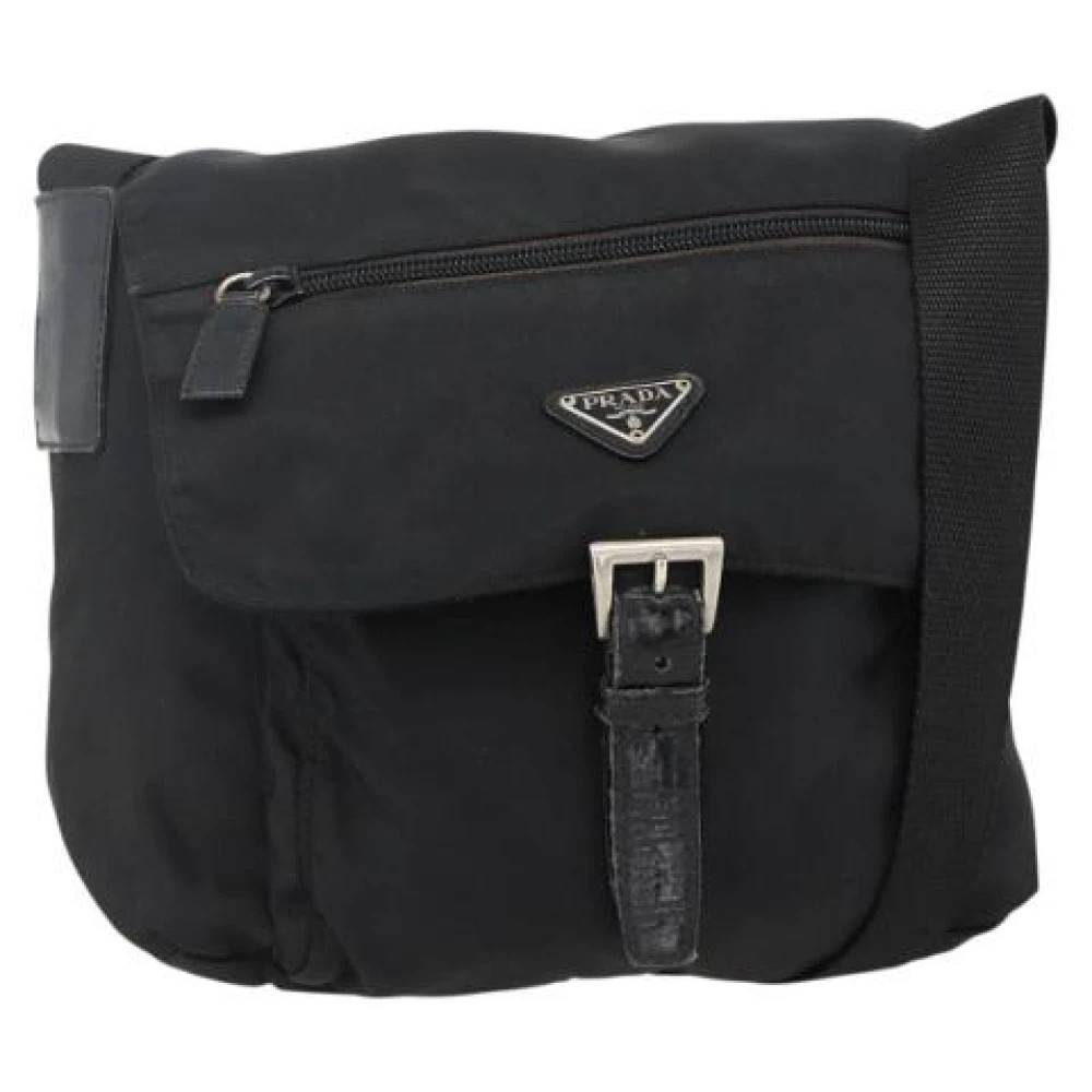 Prada Vintage Pre-owned Vintage Crossbody Bag - Vintage - Dame - Sort - ONE SIZE - Uld