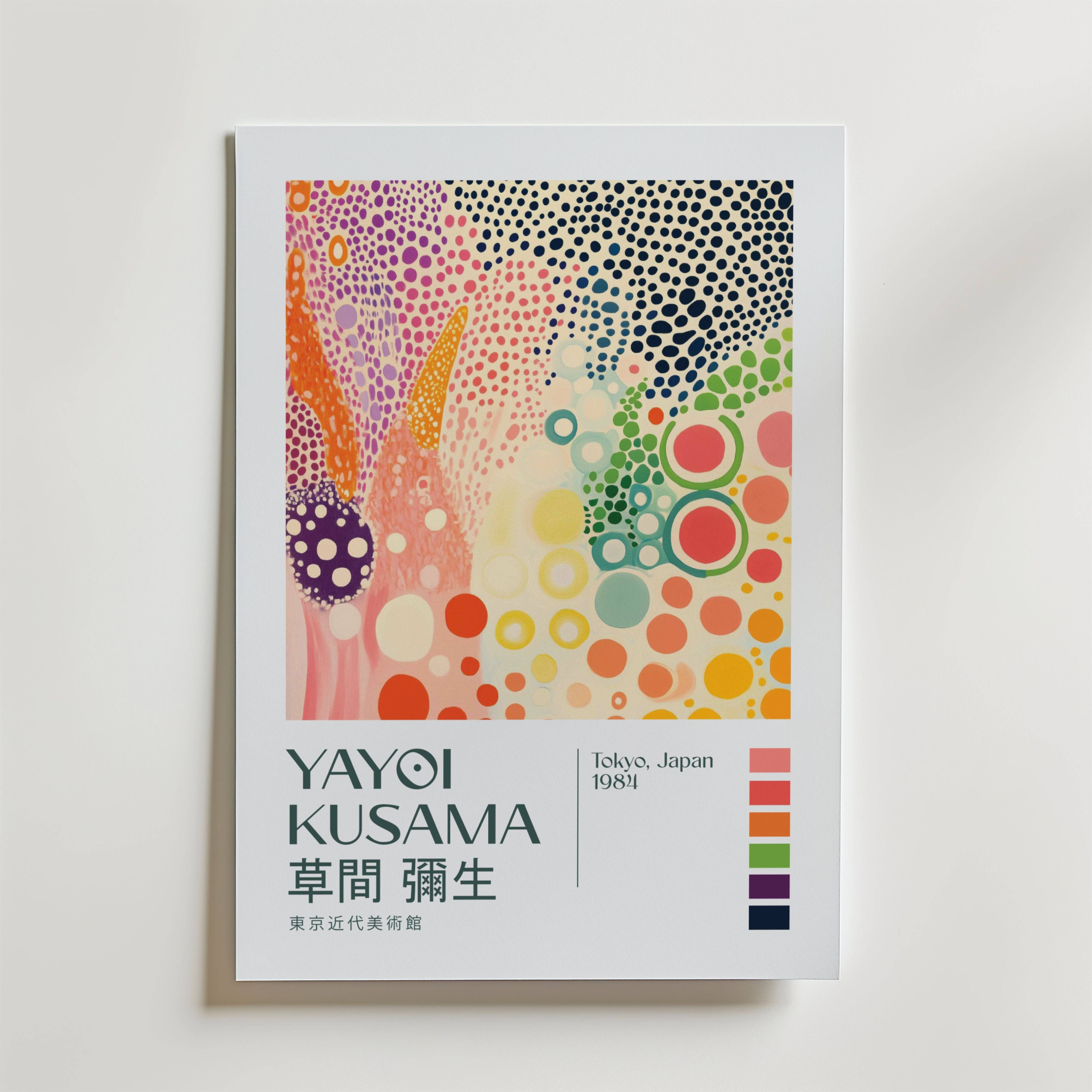 Yayoi Kusama Kaleidoscope Garden Poster - Premium Canvas 30x40 cm