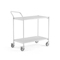 Bordsvagn COME, 2 hyllor, 800x425 mm, grå