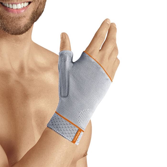ELASTIC THUMB SUPPORT, str. M, platin.