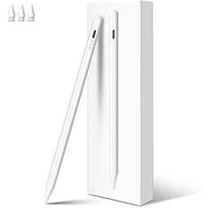 Meko Stylus-penna för iPad Apple 2018–2024 med snabbladdning, handigenkänning, lutningssensitivitet för iPad Pro 13/12,9/11 tum och iPad 10/9/8/7/6 gen, iPad Mini 6/5 gen, iPad Air 5/4/3 gen