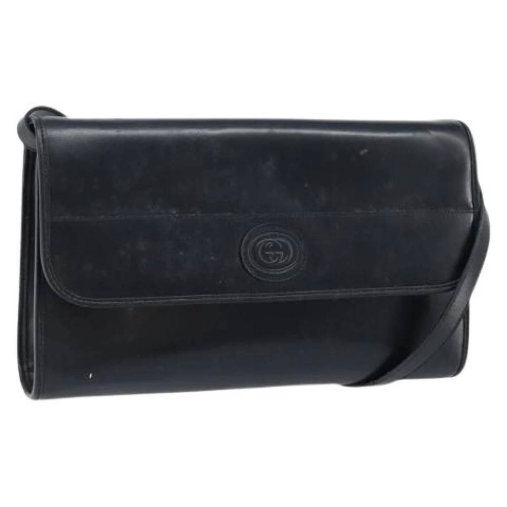 Gucci Vintage Pre-owned Vintage Skuldertaske - Vintage - Dame - Sort - ONE SIZE - Uld