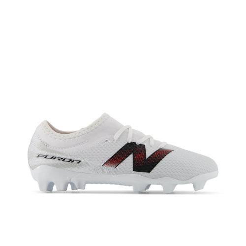 New Balance Børn Furon Team Jnr FG V9 i Hvid/Sort Synthetic