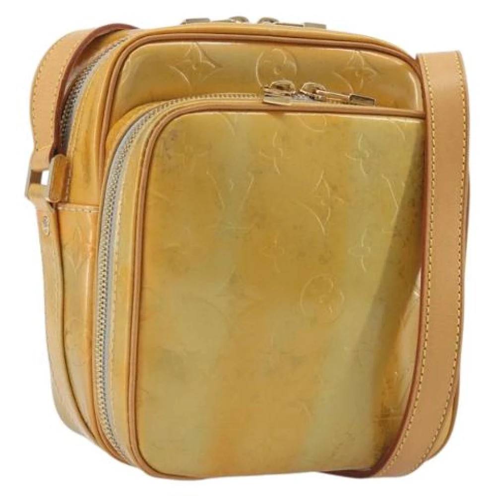 Louis Vuitton Vintage Pre-owned Patent Leather Shoulder Bag - Vintage - Dame - Gul - ONE SIZE - Uld