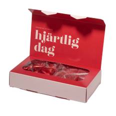 Godisbox DUO Chokladhjärtan & Geléhjärtan 300 g